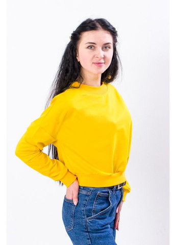 Желтый демисезонный джемпер женский укороченный (p-5775) Носи своє