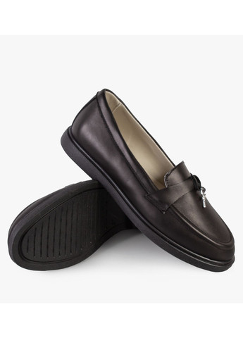 ModaMilano Туфли лоферы женские бренда 8200685_(1) черный з натуральная кожа, украина — демисезон (324259412)