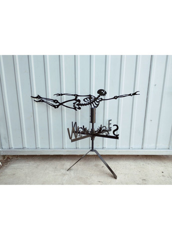 Флюгер на будинок Скелет, флюгер на дах з металу 2 мм No Brand (368896738)