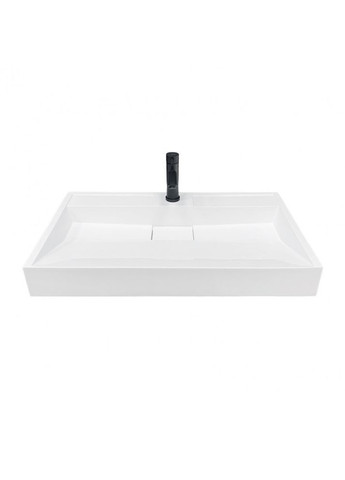Умивальник 800х455мм, з отвором для змішувача/переливу, прямокутний VISION Білий (35700800455) Adamant (373006165)