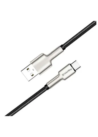 Дата кабель (CW-CBUC046-BK) Colorway USB 2.0 AM to USB-C 1.0m head metal black (388705529)