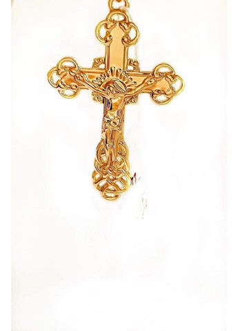 Позолочений Ланцюжок 50см + Хрестик. Позолота No Brand (361222492)