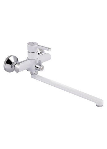 Смеситель для ванны Grand с поворотным изливом (c душевым гарнитуром) QTGRAWCR005 Chrome/White Qtap 005 (346492462)