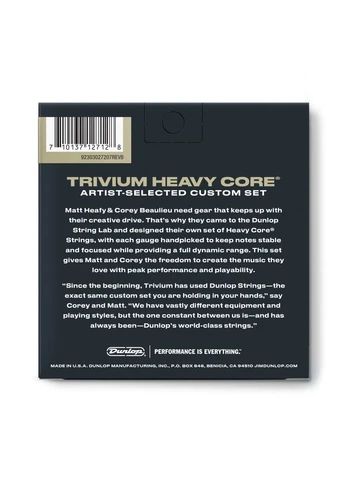 Струни для електрогітари TVMN10637 Trivium Nickel Wound, 1063 Dunlop - (404526679)