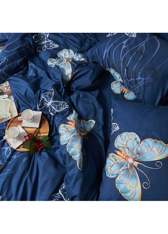 Комплект постільної білизни Микросатин Premium «» Полуторний Євро 160х220 наволочки 2х40х60 Moon&Star Flutter Dreams (356116621)