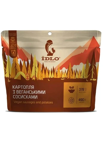 Картопля з веганськими сосисками ЇДЛО 90 гр ЇDLO (370370908)