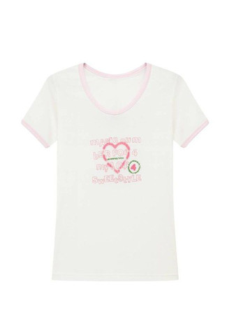 Белая летняя футболка белый Pretties