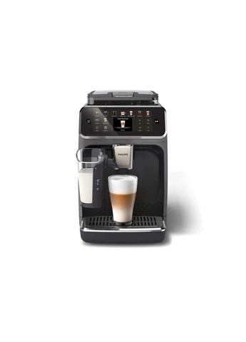 Кофемашина Series 5500, 1.8л, зерно+молотая, автомат.капуч, дисплей, авторецептов -22, холодный кофе, серебристо-черный Philips (360400423)