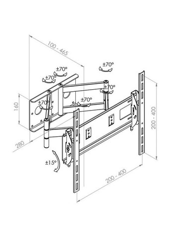 Кронштейн для ТВ К-53 Квадо (343274755)