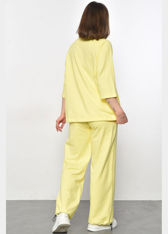 Спортивный костюм женский желтого цвета Let's Shop (293765086)