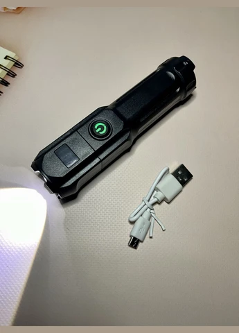 Ліхтар ручний акумуляторний Led з білим світодіодом Digital (315889487)