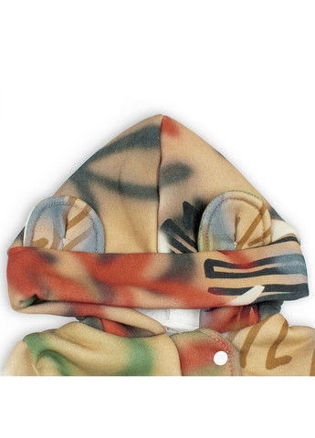 Ромпер на молнии утепленный с капюшоном Dexter`s и шапочкой graffiti dexter's (299638844)