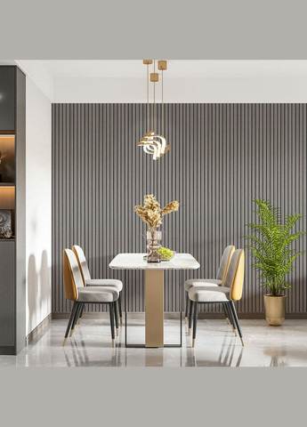 Рельс декоративный WPC стеновой 3000х150х9мм Серый SW-00001870 Sticker Wall (370793054)