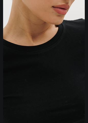 Черная летняя женская облегающая футболка Arjen