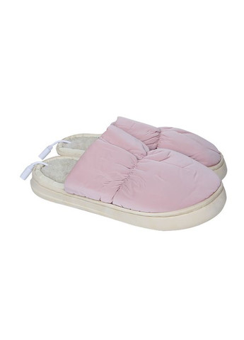 Розовые домашние комнатные тапочки с подогревом pink Lesko