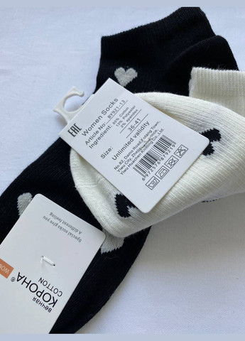 Комбинированные - 2 шт._x000d_ упаковка подарочная_x000d_ ткань: polycotton_x000d_ состав: 65% хлопок, 35% полиэстер_x000d_ достоинства поликоттона_x000d_ повышенная износостойкость. носки женские "" Корона сердечки (336897941)