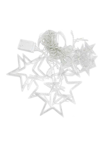 Электрическая гирлянда Звезда штора 3 метра на окно для фотозон белая WYF11W Garlando (306848932)