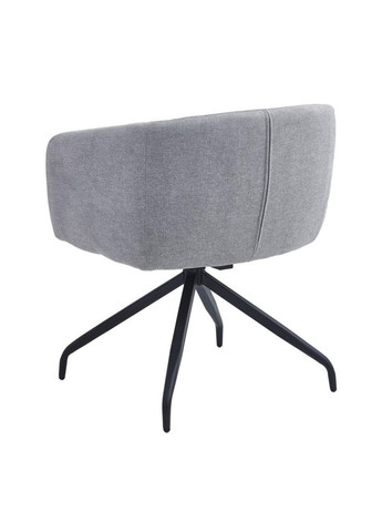 Стілець EMMA стілець чорний каркас/світло-сірий тк. Intarsio (365461332)