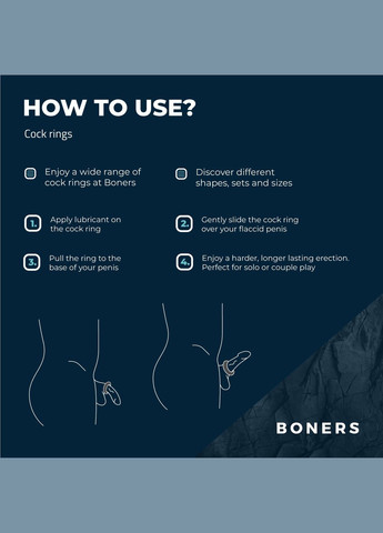 Эрекционное кольцо Ergo Cockring Boners (327878345)