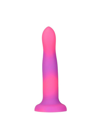 Фалоімітатор, що світиться в темряві, Rave 8″, Glow in the Dark Dildo Pink Purple, 20,3 см ADDICTION (285792202)