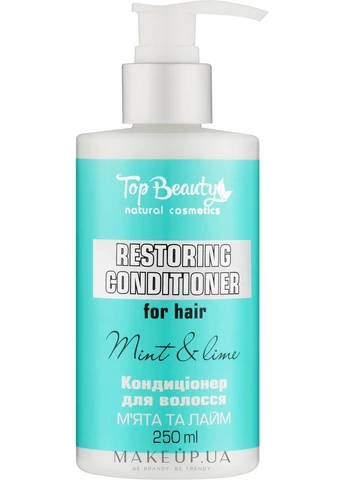 Кондиціонер для волосся "М'ята і лайм" Restoring Conditioner For Hair Mint And Lime 250ml (1258097-31156993) Top Beauty (368648950)