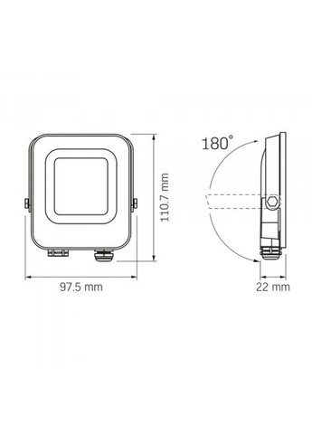LED прожектор F3e 1000Lm 5000K AC/DC 1248V (VL-F3e-105W-12V) Videx (305756265)