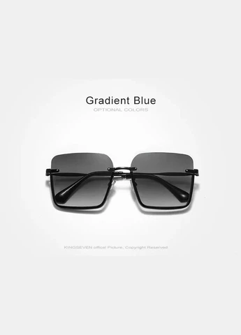 Женские градиентные поляризационные солнцезащитные очки N808 Black Gradient Gray KINGSEVEN (303401675)
