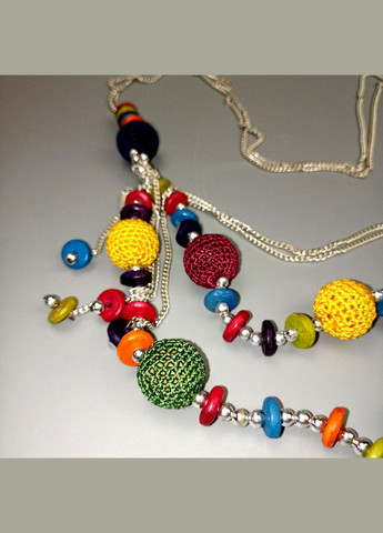 Намисто ручної роботи в стилі бохо Яскраве жіноче намисто+подарок No Brand (342384815)