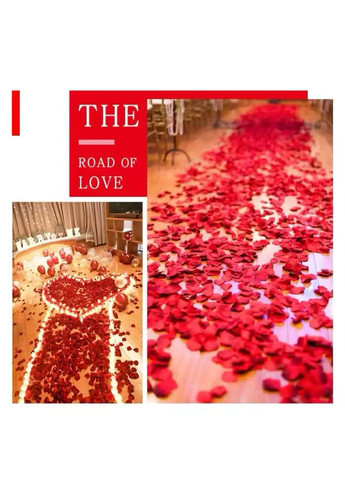 Набор темно-красных лепестков роз, 2000 шт No Brand (337514462)