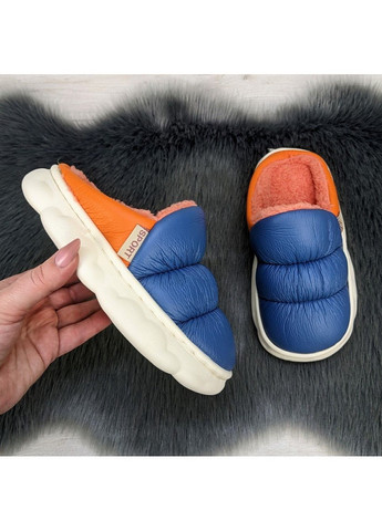 Синие тапочки детские теплые Fashion