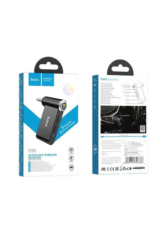 Bluetoothресивер E58 Magic music car AUX BT receiver Black Hoco (302734227)