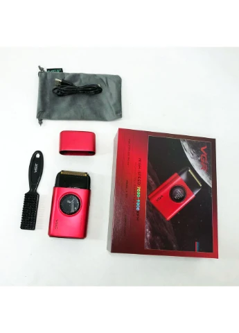 Електробритва V-377 RED шейвер, Електрична акумуляторна бритва для гоління, шейвер чоловічий VGR (396532884)