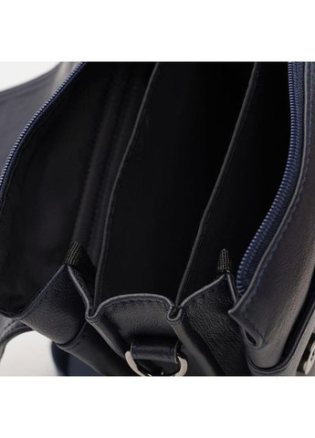 Сумка планшет через плече чоловіча з натуральної шкіри синій 36609 Ricco Grande (353690157)