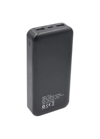 Зовнішній акумулятор Power Bank LKP-21 2xUSB LCD 10000 mAh Black (3_02406) Linkage (396395185)
