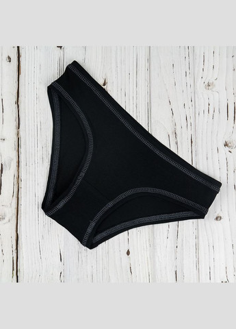 Набір трусиків жіночих 2шт. сліпи трикотажні чорні No Brand (322127046)