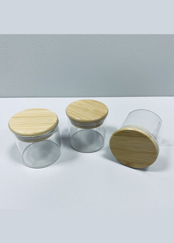 Банка стеклянная с бамбуковой крышкой 150 мл R92820 Stenson (323483261)