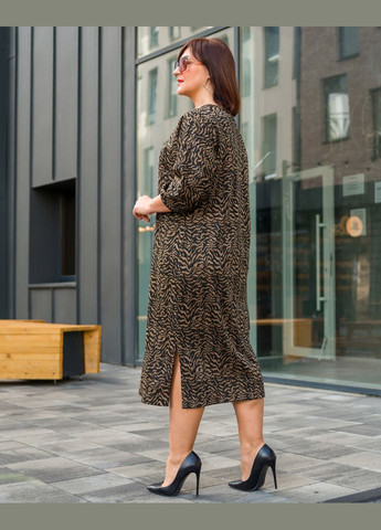 Коричнева плаття 14532 Alenka Plus