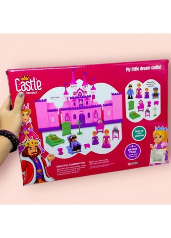 Замок з ляльками та меблями MIC королівський будинок з музикою та світлом для дівчаток іграшка для гри ProDobro (367098343)