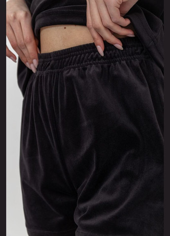 Черная всесезон домашний костюм велюровый Sport Line Костюм