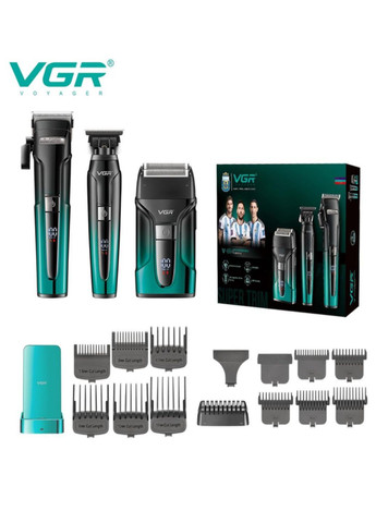 Акумуляторний комбо набір 3в1 -694 машинка для стрижки та триммер і шейвер для гоління VGR (317416662)