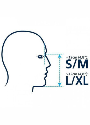 Повнолицьова Маска для плавання, снорклінгу L/XL з кріпленням на камеру Turquoise Free Breath (348116935)