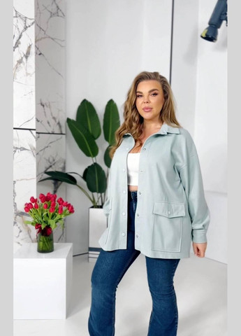 Піджак- сорочка жіночий "Модель 257" - з довгим рукавом SF-257 М'ятний, 62 Sofia (301219664)