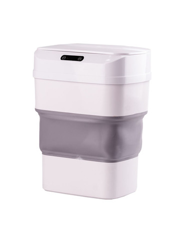 Сенсорное мусорное ведро Houhai Industrial складное для дома и офиса 8-17,5 литров серое HPLN1 No Brand (342113760)