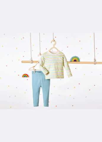 Комбінований демісезонний костюм (футболка і лосини) для дівчинки 362707 різнобарвний Lupilu
