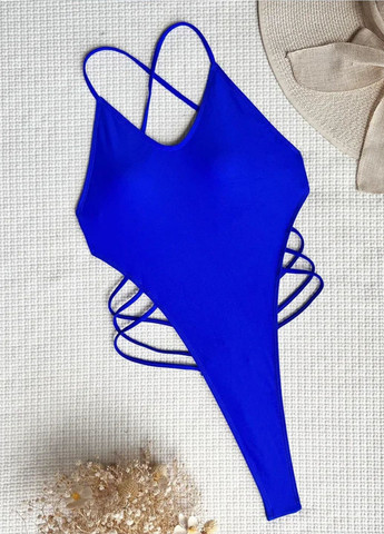 Синій літній роздільний купальник micro-tanga monokini (8452) FS