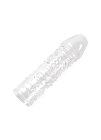 Силиконовая ребристая насадка на пенис Dragon We Love (284279592)