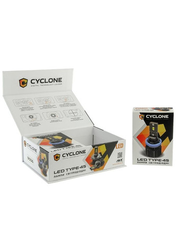 LED автолампа LED 9005 6000K TYPE 45 Cyclone (373038337)