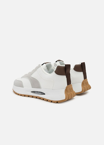 Білі Осінні кросівки на пласкій підошві чоловічі колір білий цб-00267183 Yuki