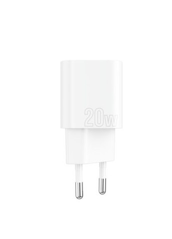 Зарядний пристрій — адаптер Silicone Power Plus 20 W (TypeC + USB) біле Proove (293945165)