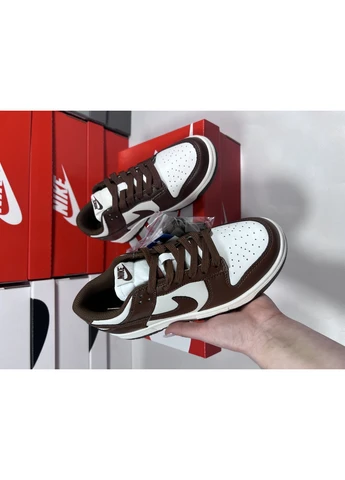 Коричневые летние кроссовки nike sb dunk chocolate 2 пари шнуркив найк сб данк No Brand